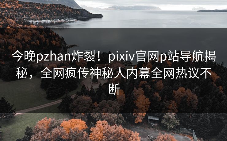 今晚pzhan炸裂！pixiv官网p站导航揭秘，全网疯传神秘人内幕全网热议不断